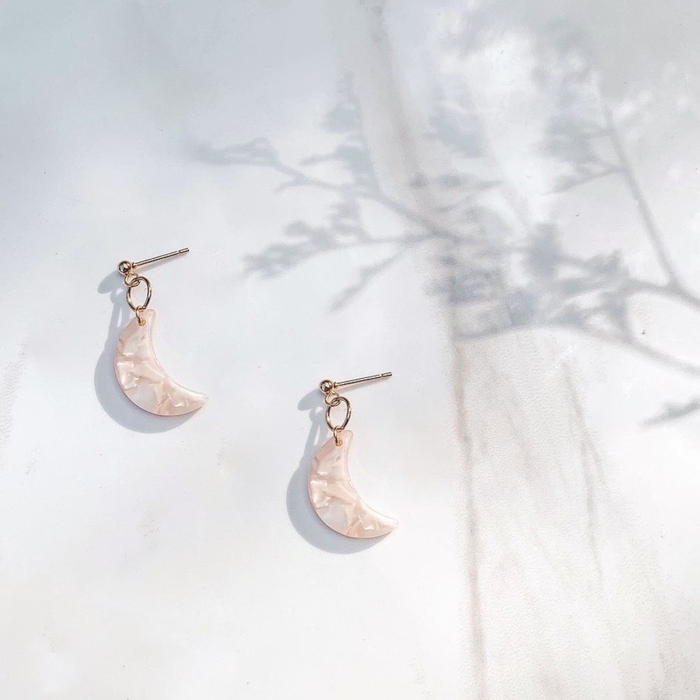Handmade Moon Earrings